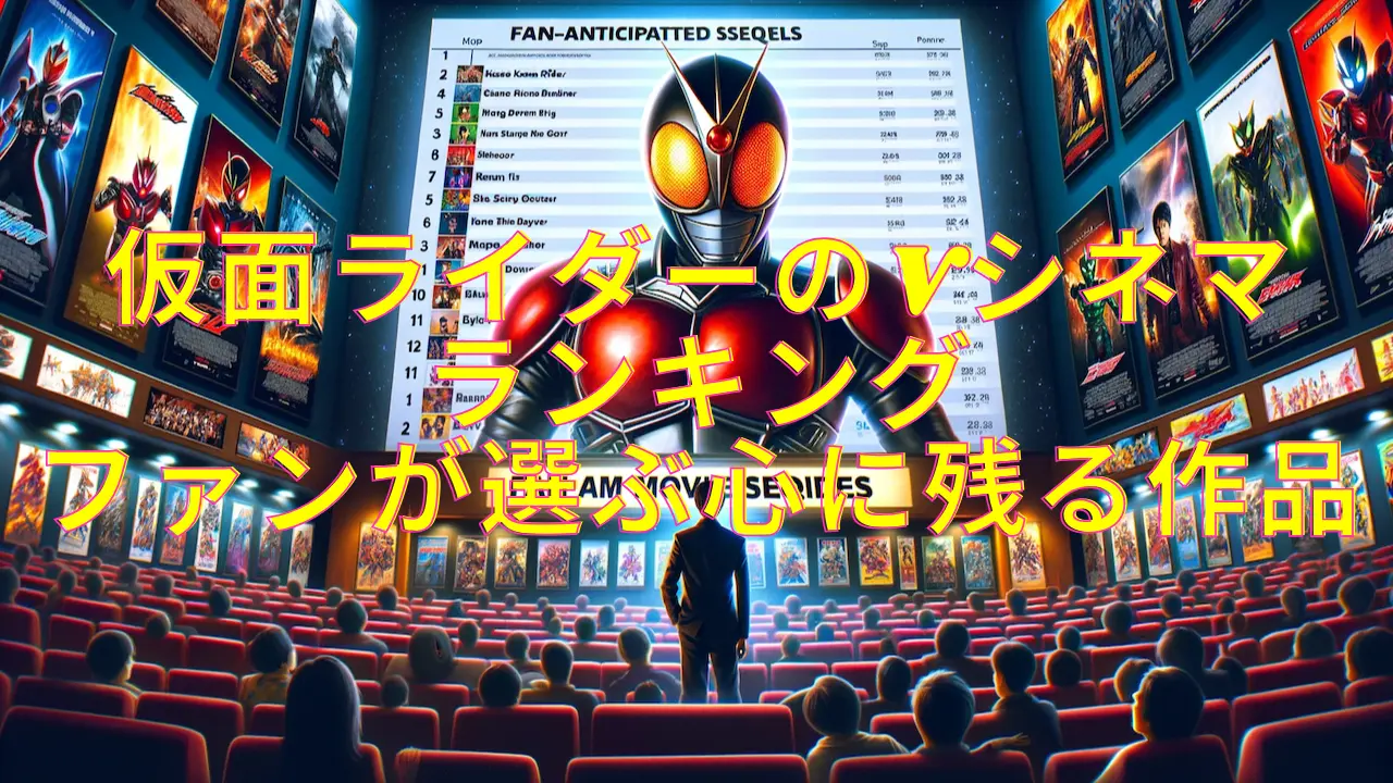 仮面ライダーのVシネマランキング-ファンが選ぶ心に残る作品の画像