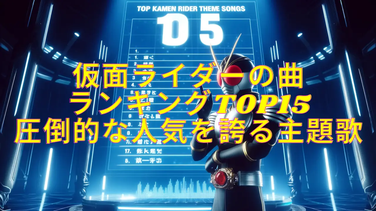 仮面ライダーの曲・ランキングTOP15の画像