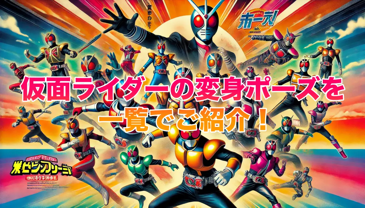 仮面ライダーの変身ポーズを一覧でご紹介！昭和・平成・令和全てを網羅