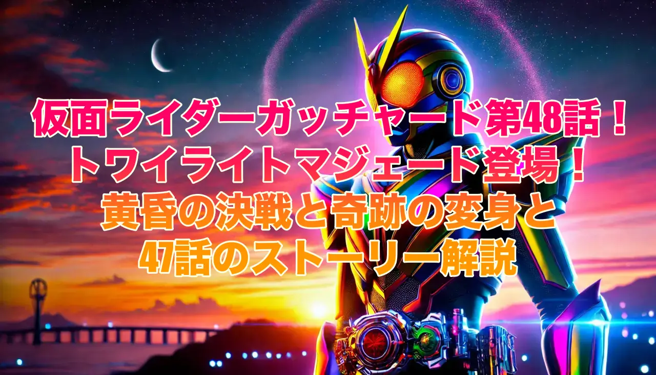 仮面ライダーガッチャード第48話トワイライトマジェード登場！黄昏の決戦と奇跡の変身と47話のストーリー解説