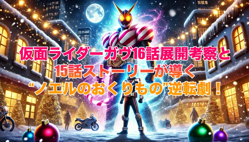 仮面ライダーガヴ16話展開考察と15話ストーリーが導くノエルのおくりもの逆転劇！の画像