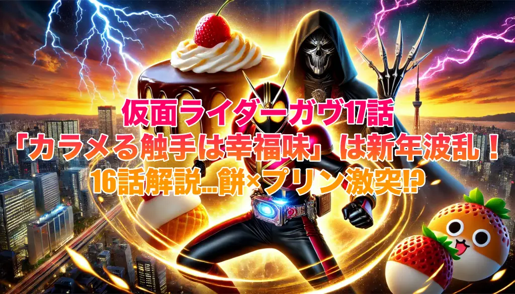 仮面ライダーガヴ17話「カラメる触手は幸福味」は新年波乱！16話解説…餅×プリン激突の画像