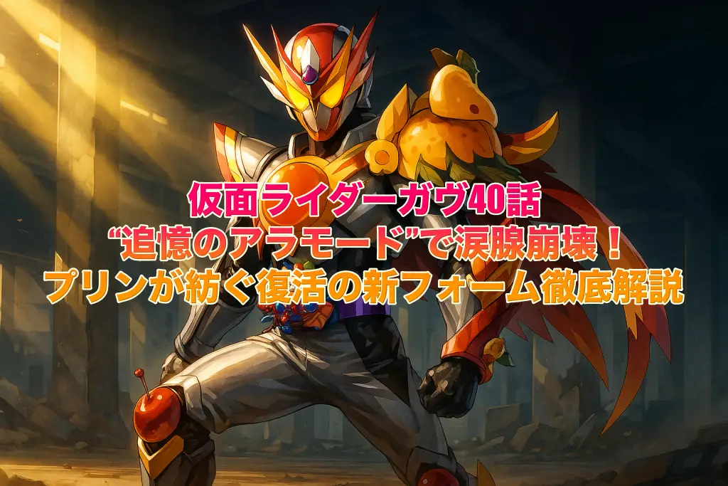 仮面ライダーガヴ40話追憶のアラモードで涙腺崩壊！プリンが紡ぐ復活の新フォーム徹底解説