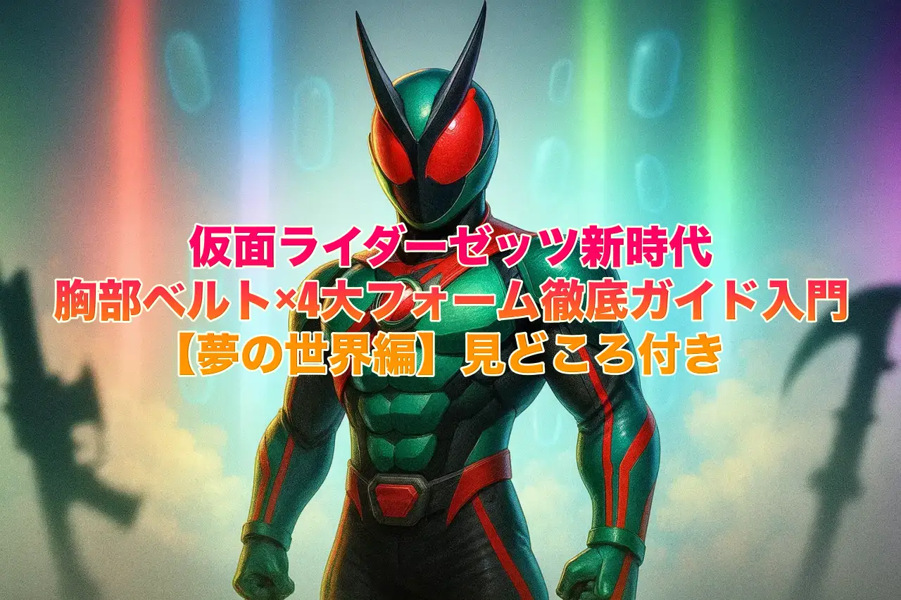 仮面ライダーゼッツ新時代：胸部ベルト×4大フォーム徹底ガイド入門【夢の世界編】見どころ付き